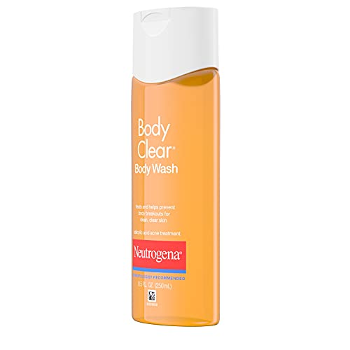Unscented Neutrogena Body Clear cap close-up shows gentle cleansing option