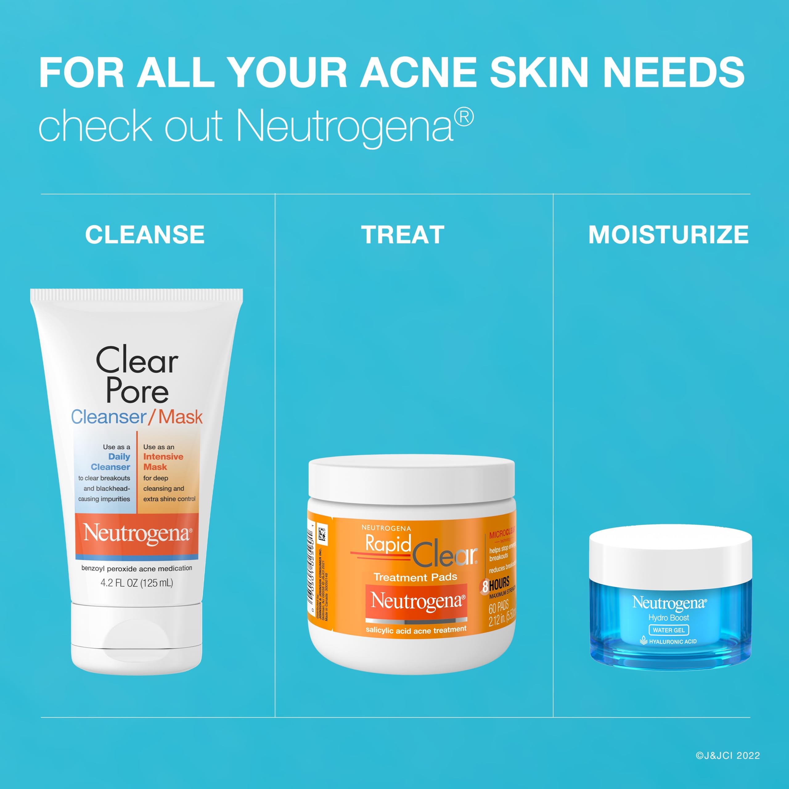 Neutrogena Clear Pore deep-cleaning action for pores.