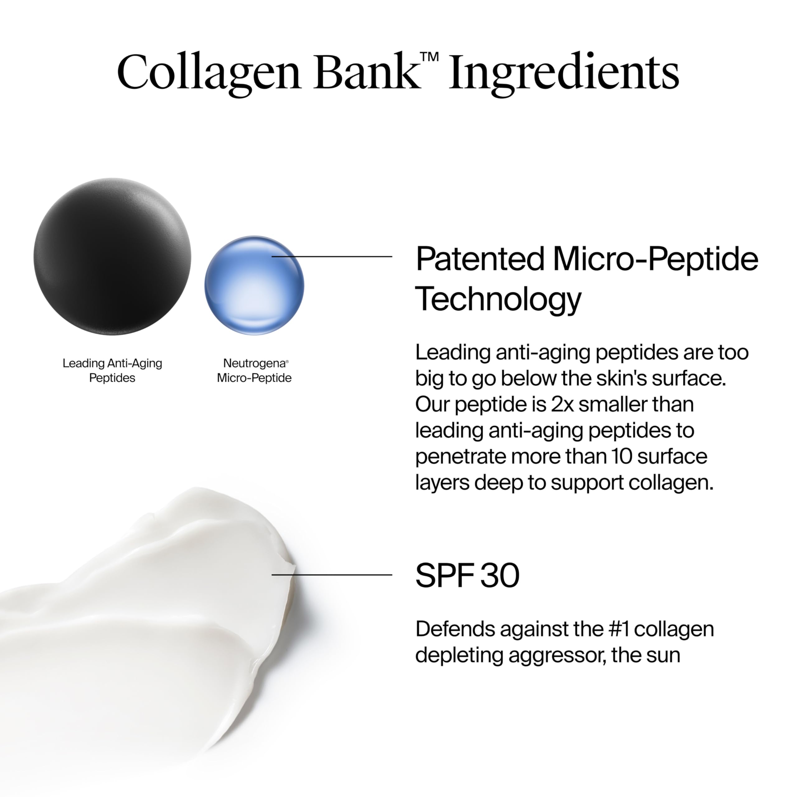 Neutrogena Collagen Bank neck and face cream in use for a firmer look.