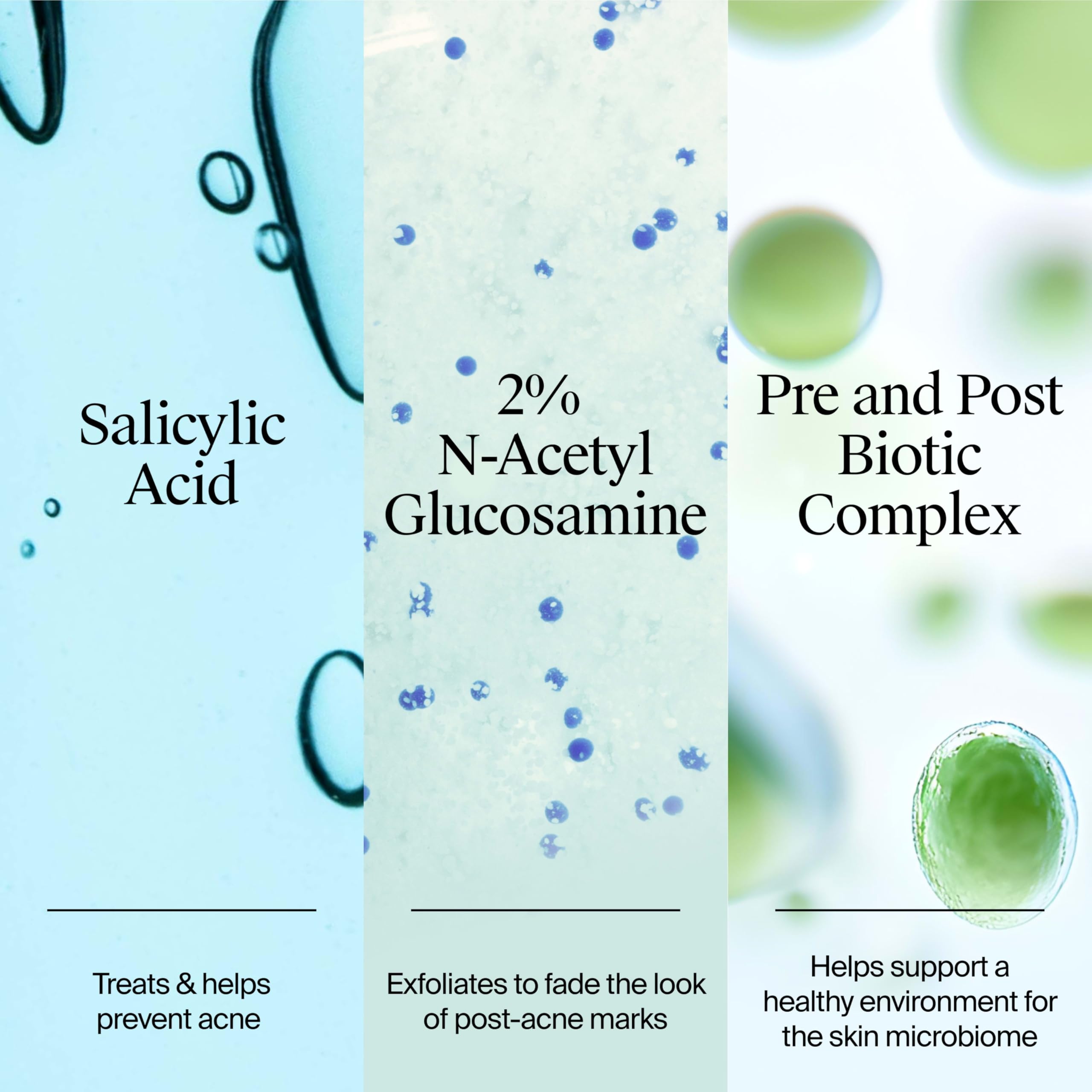 Neutrogena Evenly Clear label highlights 0.5% Salicylic Acid for acne care.
