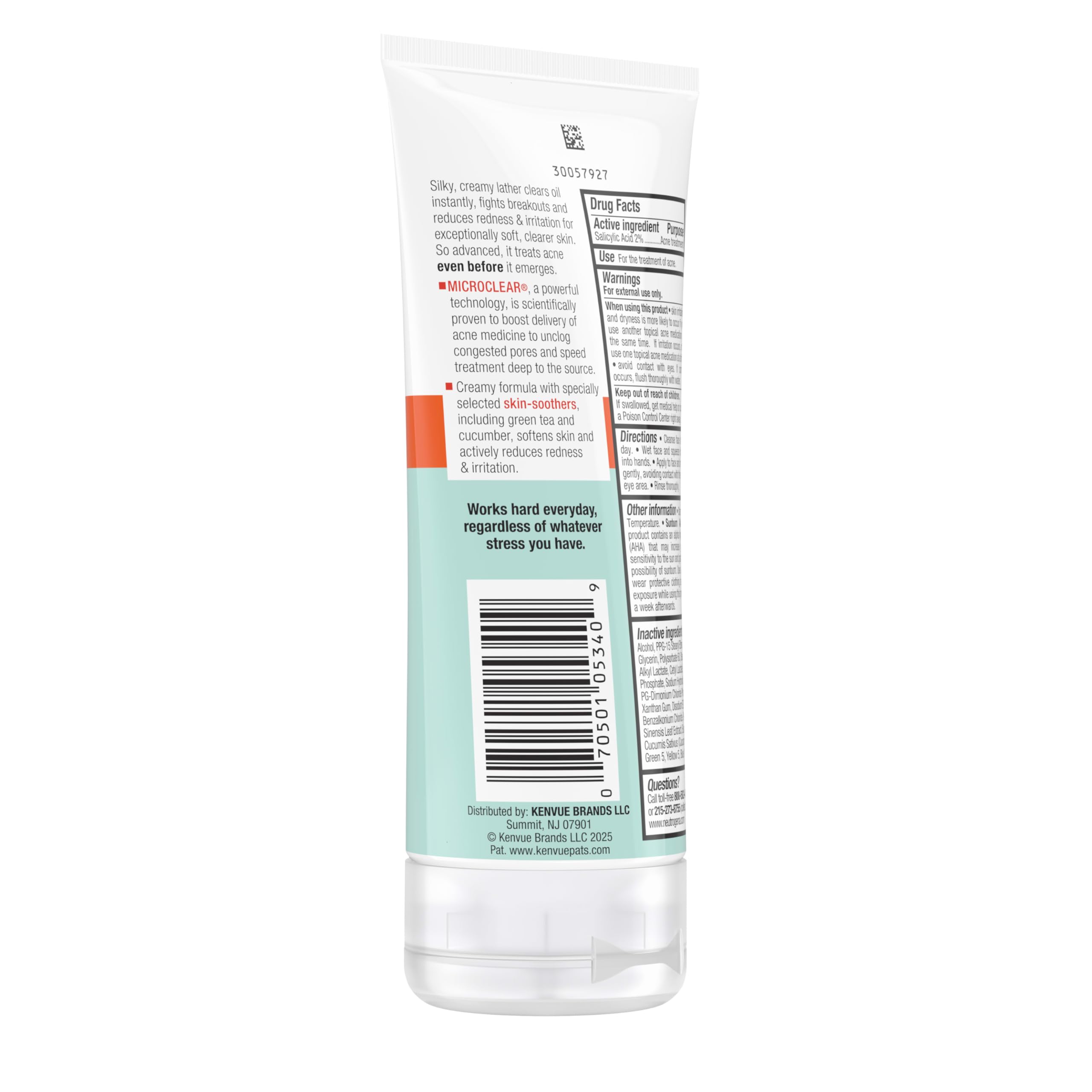 Neutrogena face wash in a step-by-step skincare routine setup.