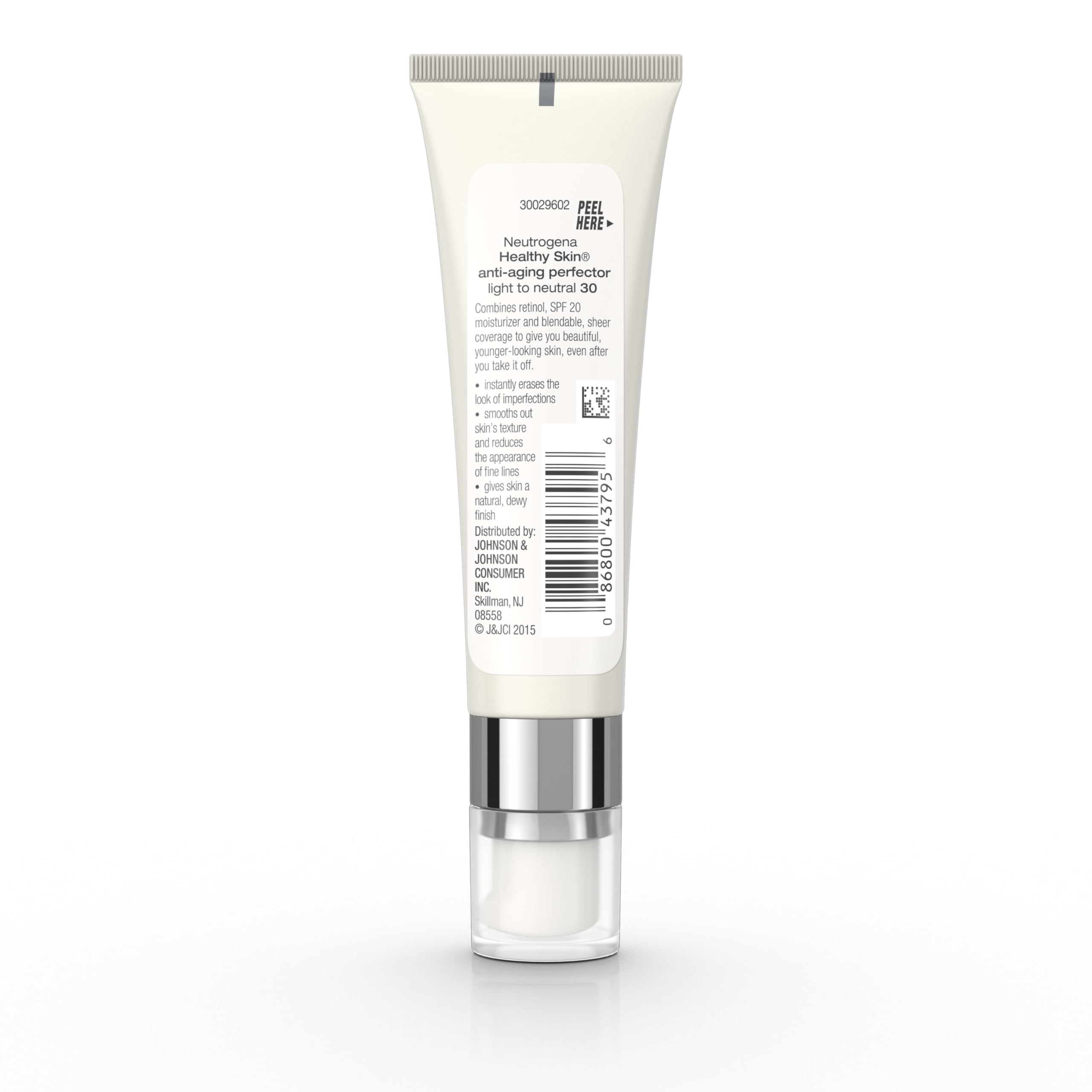 Daylight shot of radiant skin with Neutrogena tinted moisturizer.