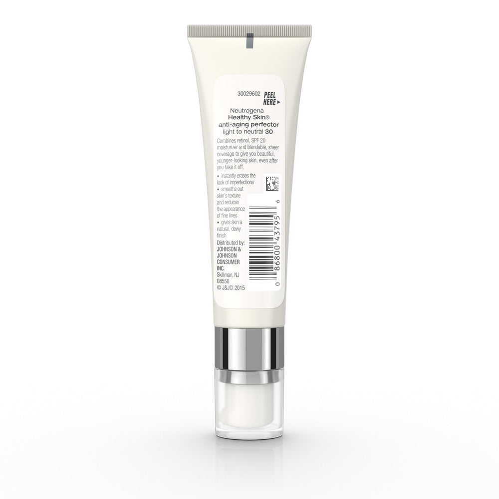 Daylight shot of radiant skin with Neutrogena tinted moisturizer.