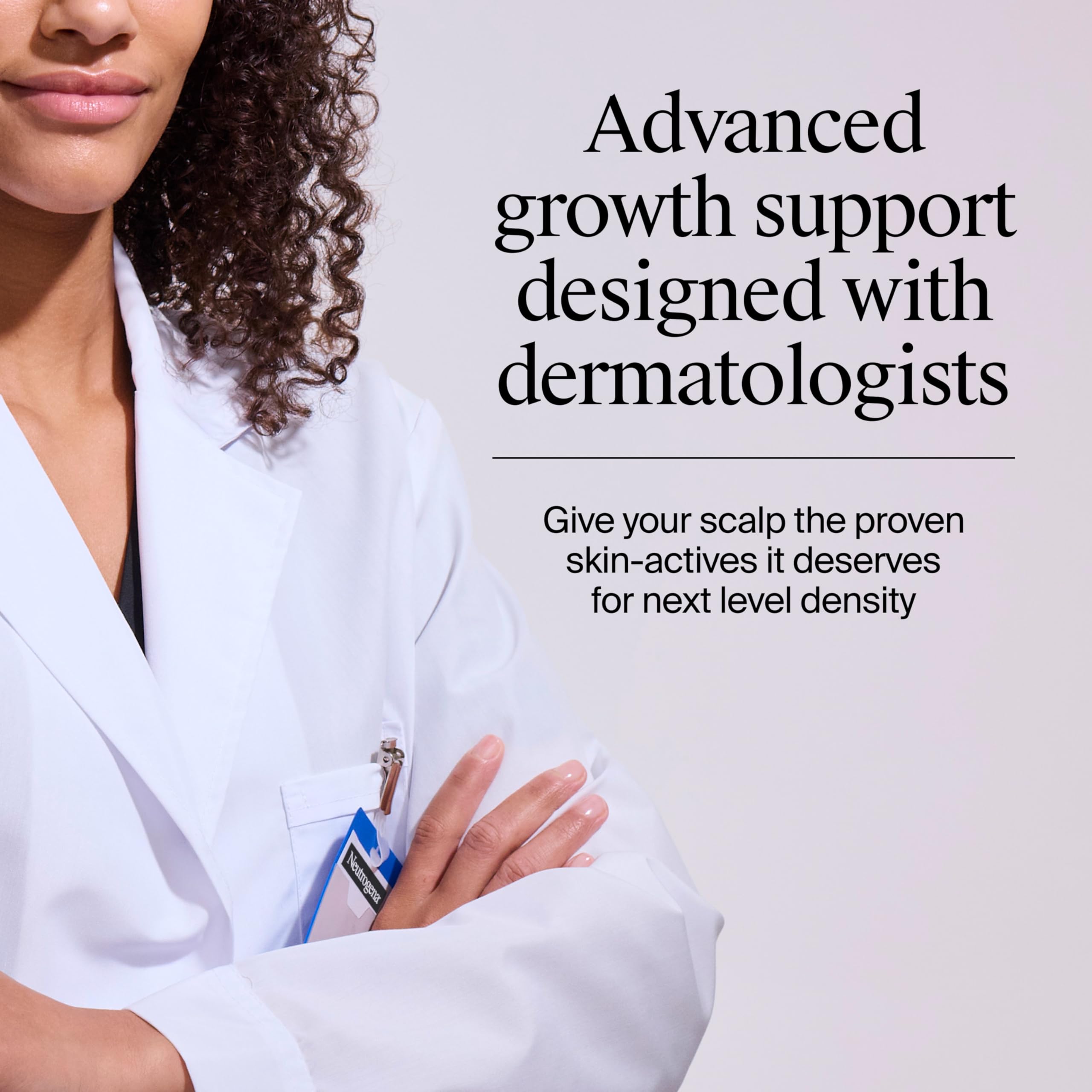 Neutrogena bottle highlights hydrolyzed collagen for added strength.