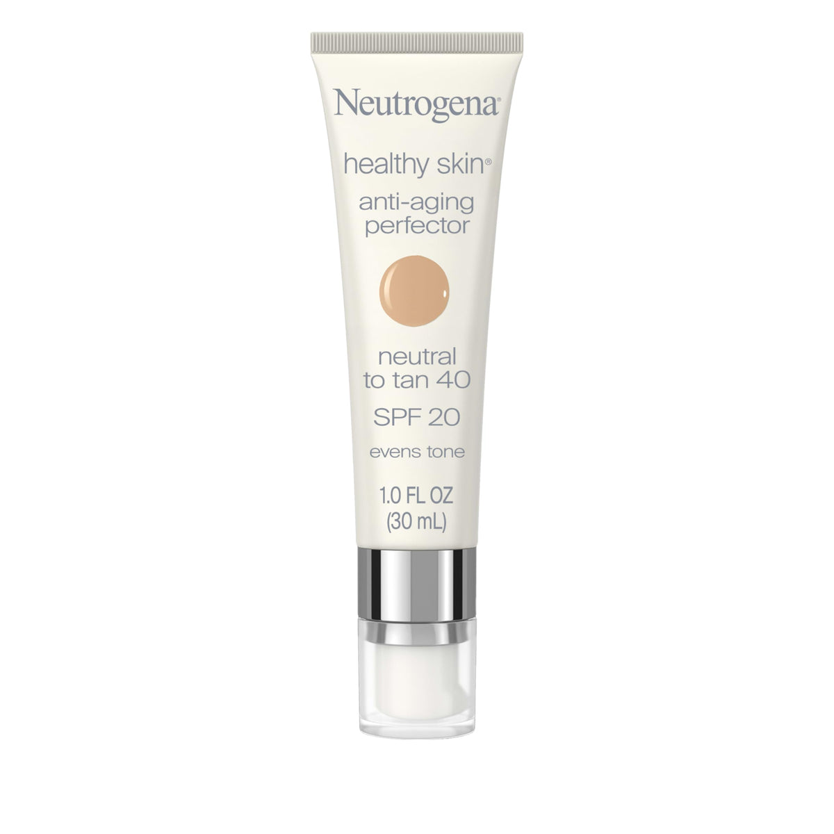 Neutrogena Healthy Skin Anti-Aging Perfector bottle pour shows easy tint application