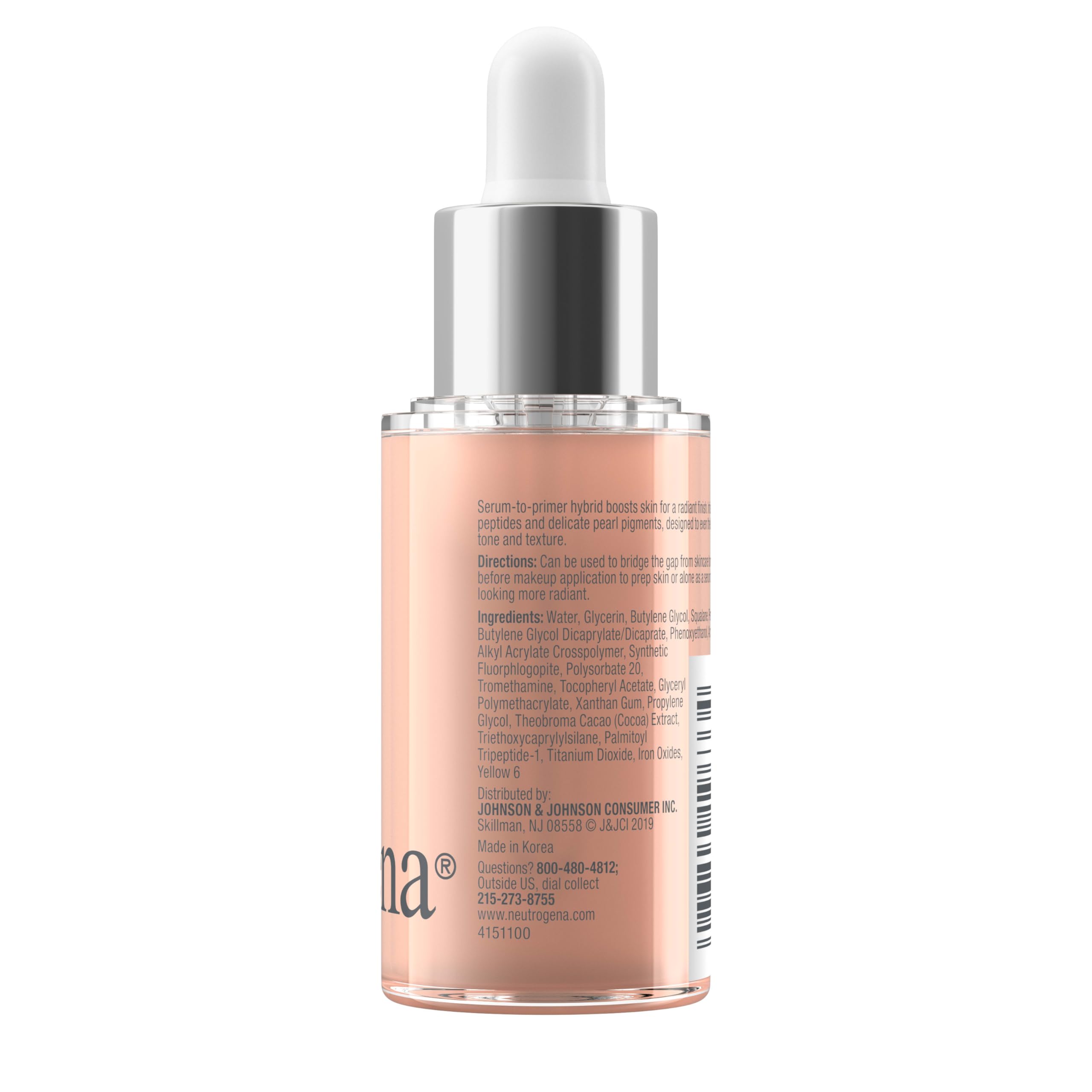 Neutrogena Radiant Booster used as serum alone for skincare days.