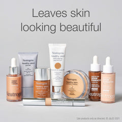 Neutrogena Healthy Skin Serum Foundation pump close-up demonstrating easy dispensing.