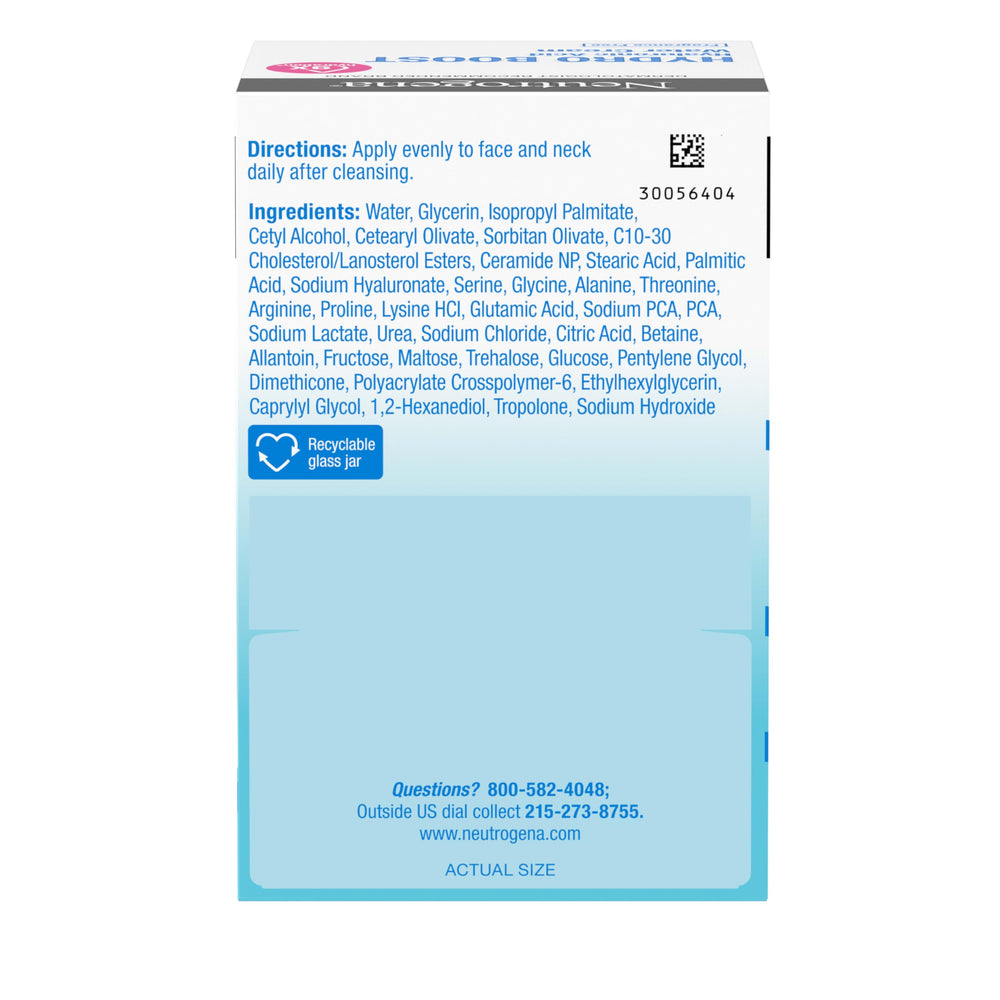 72-hour hydration claim graphic for Neutrogena Hydro Boost