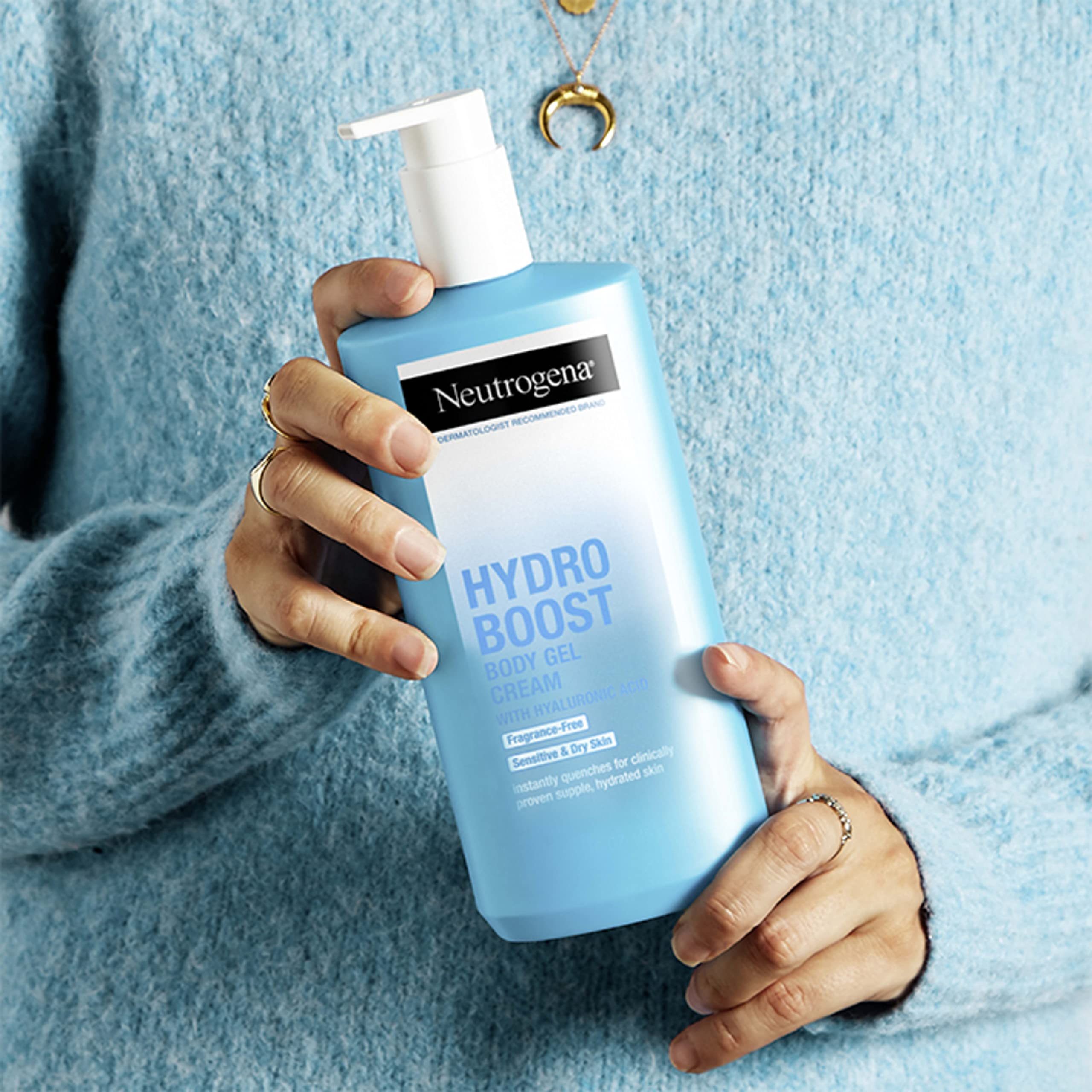 Daily routine with Neutrogena Hydro Boost Body Gel Cream for instantly quenched skin