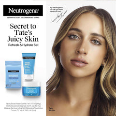 Neutrogena Hydro Boost cleansing gel with silky lather for gentle cleansing.