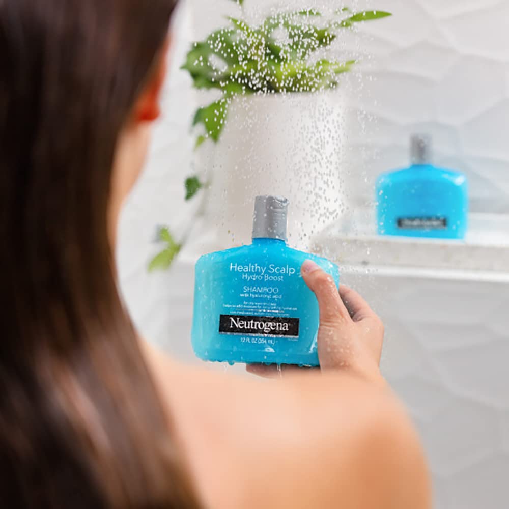 Neutrogena Hydro Boost Duo on sink in bathroom setting