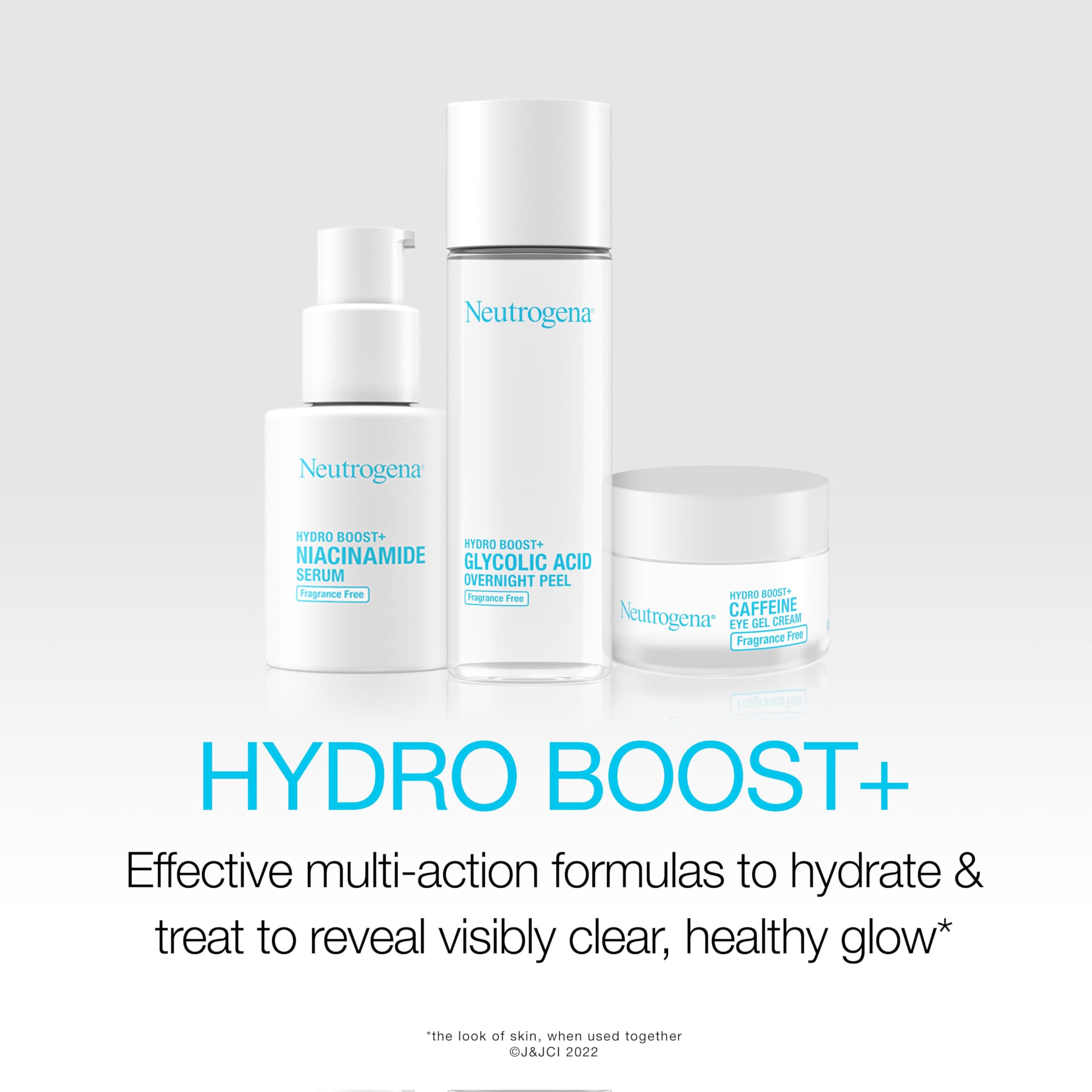 Neutrogena Hydro Boost eye cream fragrance-free packaging for sensitive skin
