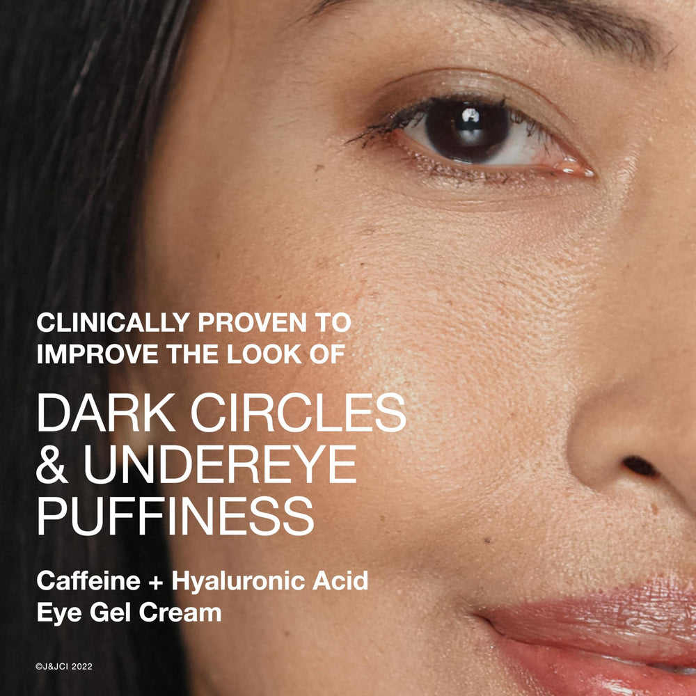 Neutrogena Hydro Boost eye cream on hand demonstrates lightweight, fast-absorbing texture
