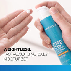 Neutrogena Hydro Boost fragrance-free label for sensitive skin