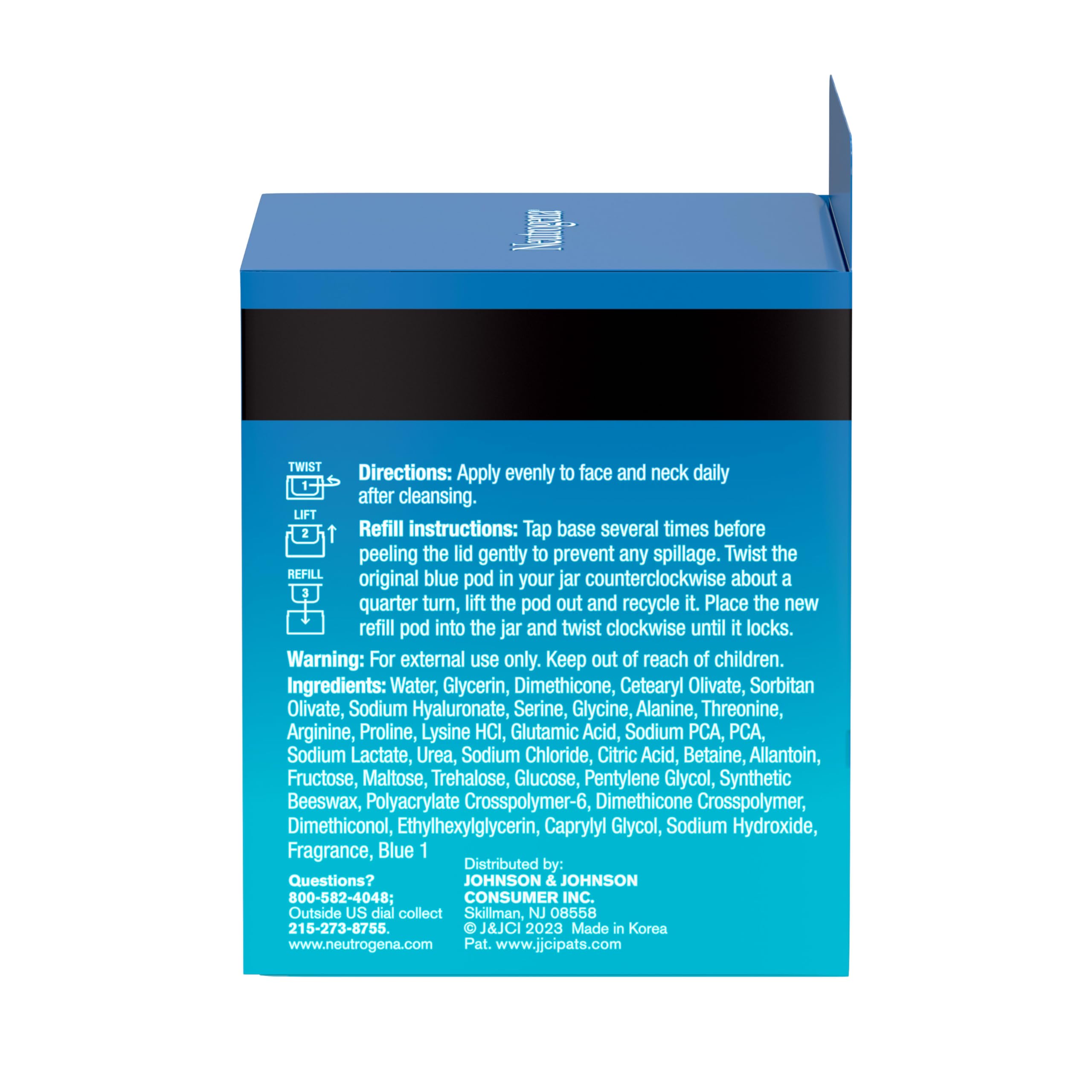 Neutrogena Hydro Boost gel cooling effect during daily routine.
