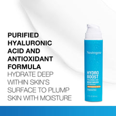 Neutrogena Hydro Boost with hyaluronic acid hydrates dry skin