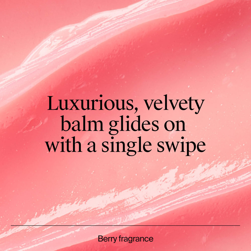 Neutrogena lip balm close-up shows sheer berry tint.