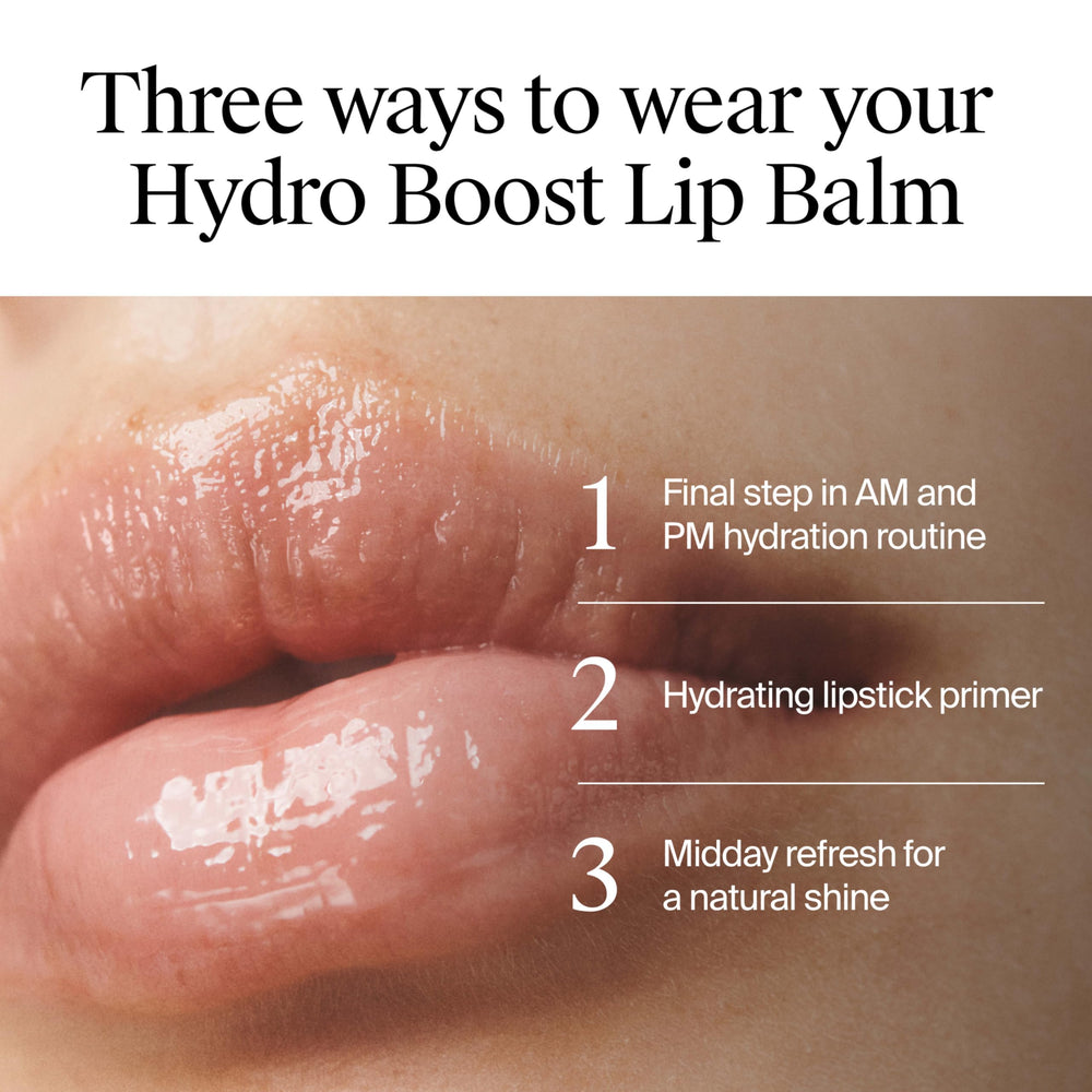 Overnight hydration action of Neutrogena Hydro Boost lip balm
