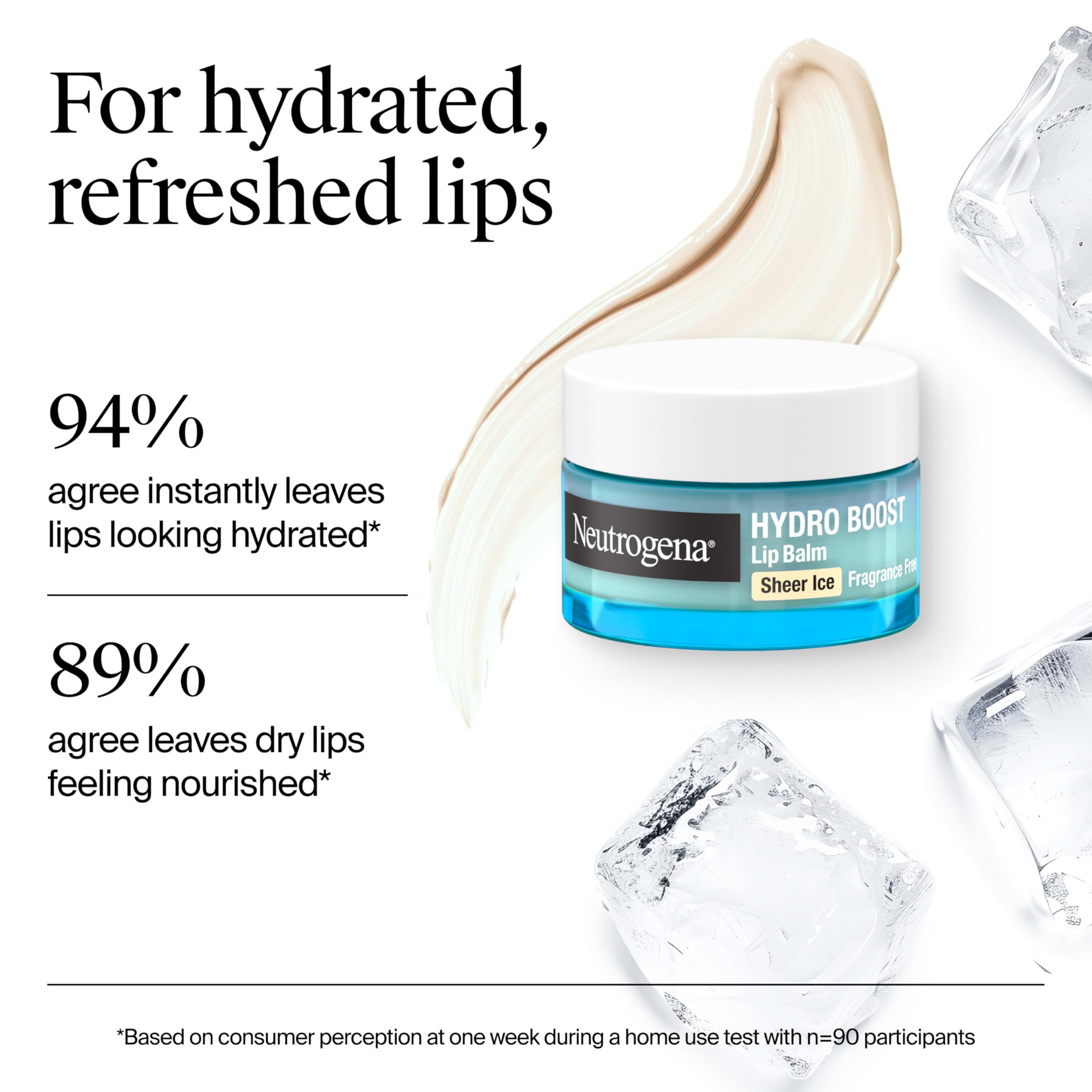 Vitamin E enriched Neutrogena Hydro Boost lip balm nourishes lips