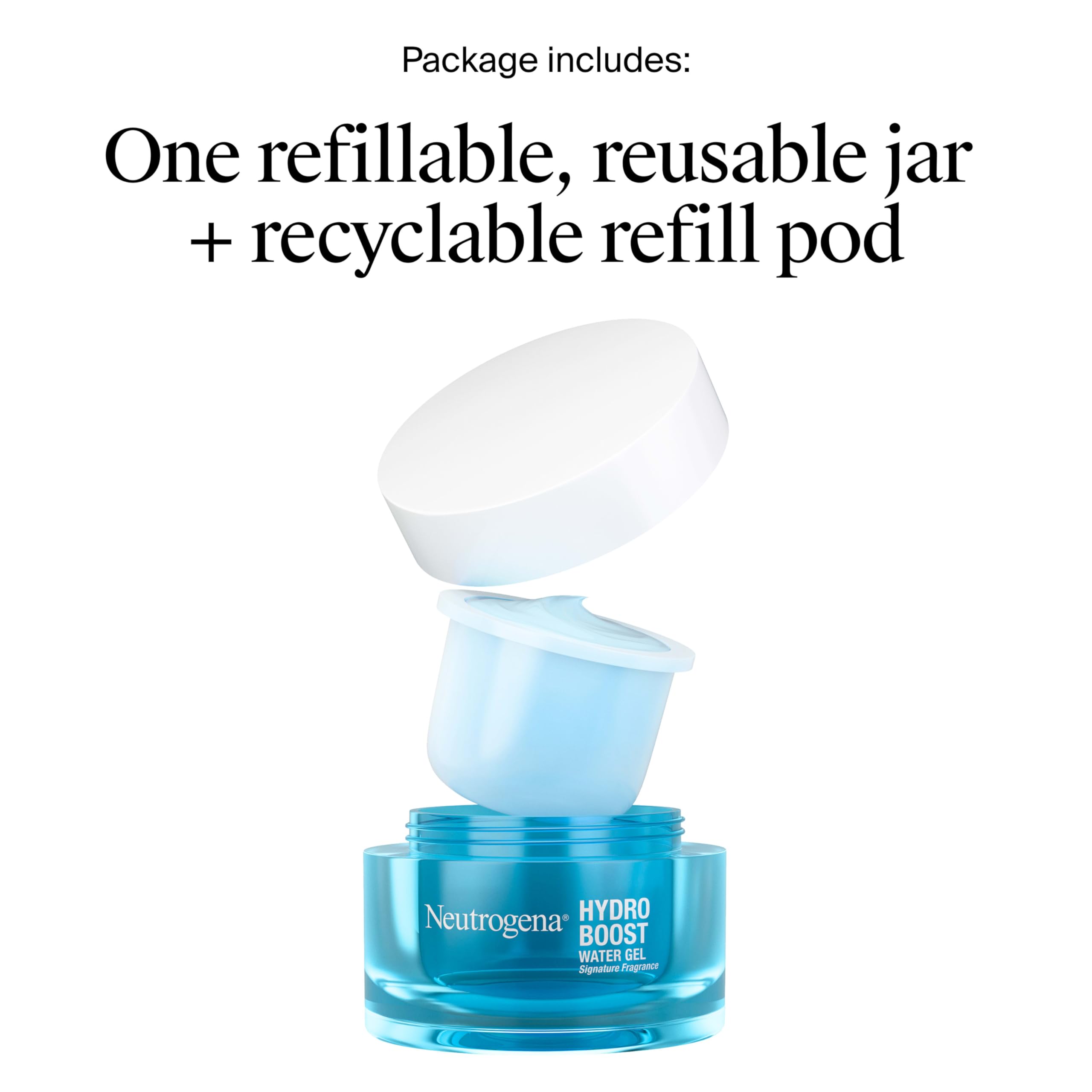 Refill pod ready to insert into Neutrogena Hydro Boost jar
