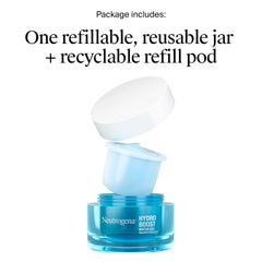 Refill pod ready to insert into Neutrogena Hydro Boost jar