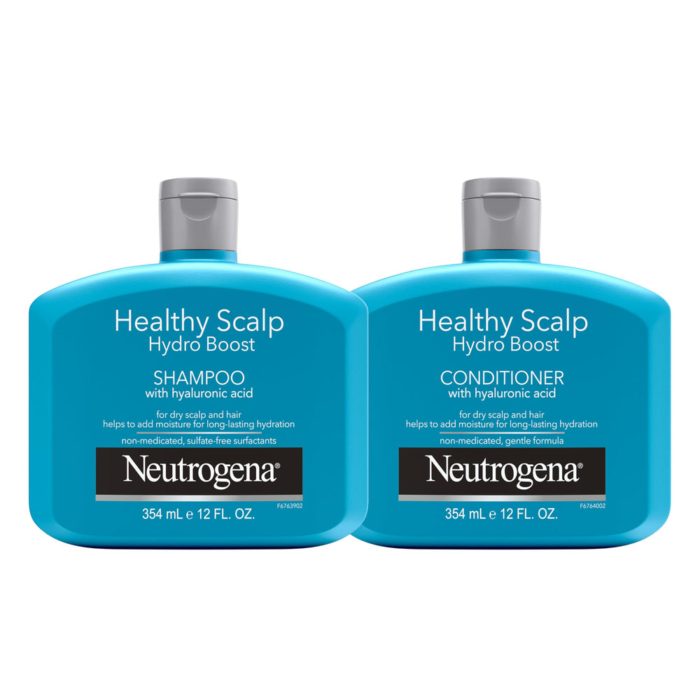 Neutrogena Hydro Boost Shampoo bottle front showing hydrating formula