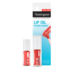Neutrogena Hydro Boost Lip Oil texture close-up shows glossy, lightweight finish.