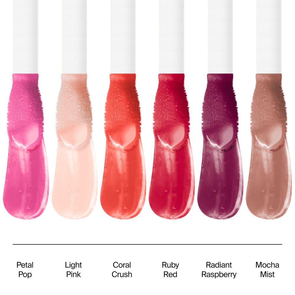 Neutrogena Hydro Boost Lip Oil hyaluronic acid label highlights hydration benefits.