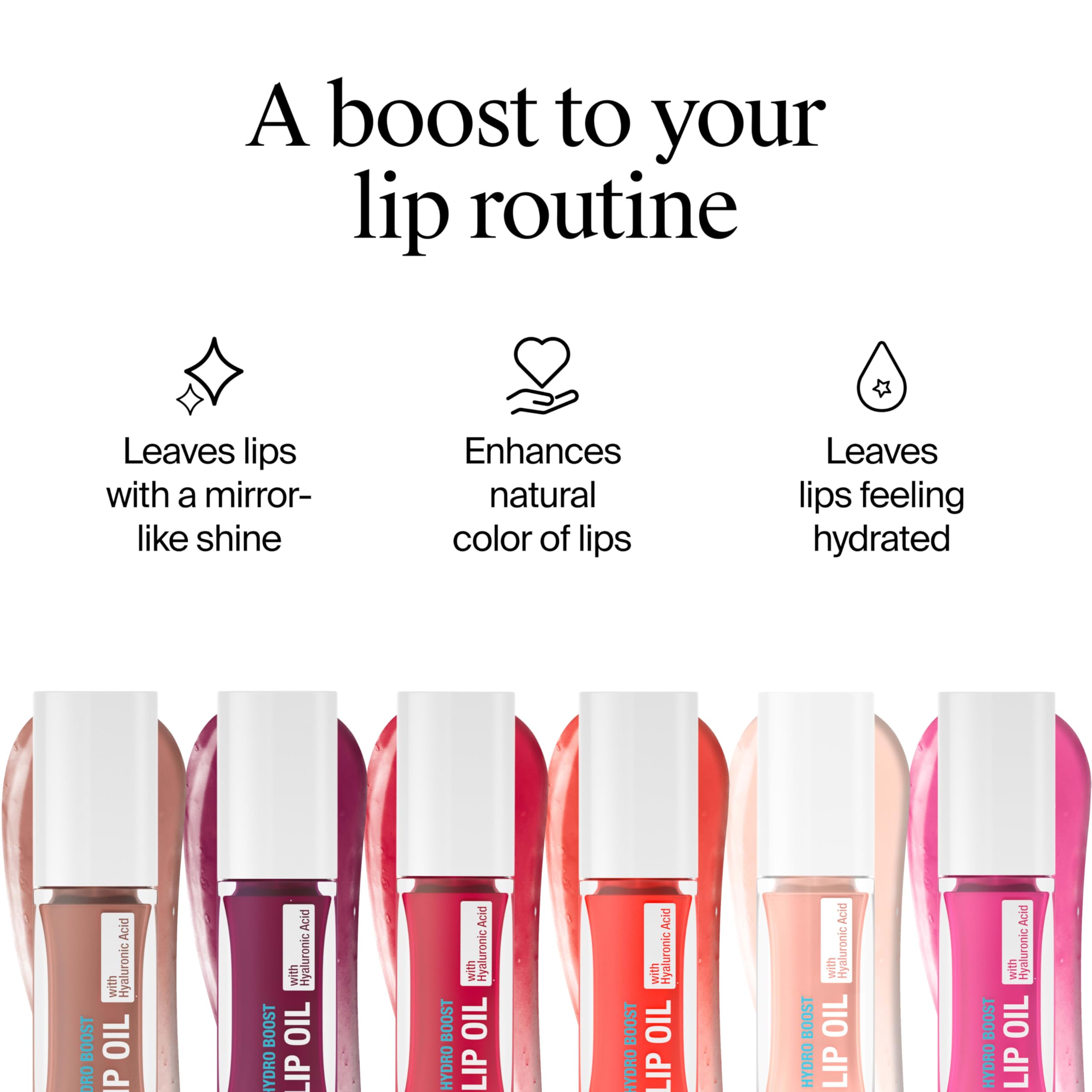 Neutrogena Hydro Boost Lip Oil Radiant Raspberry bottle highlights hydrating formula