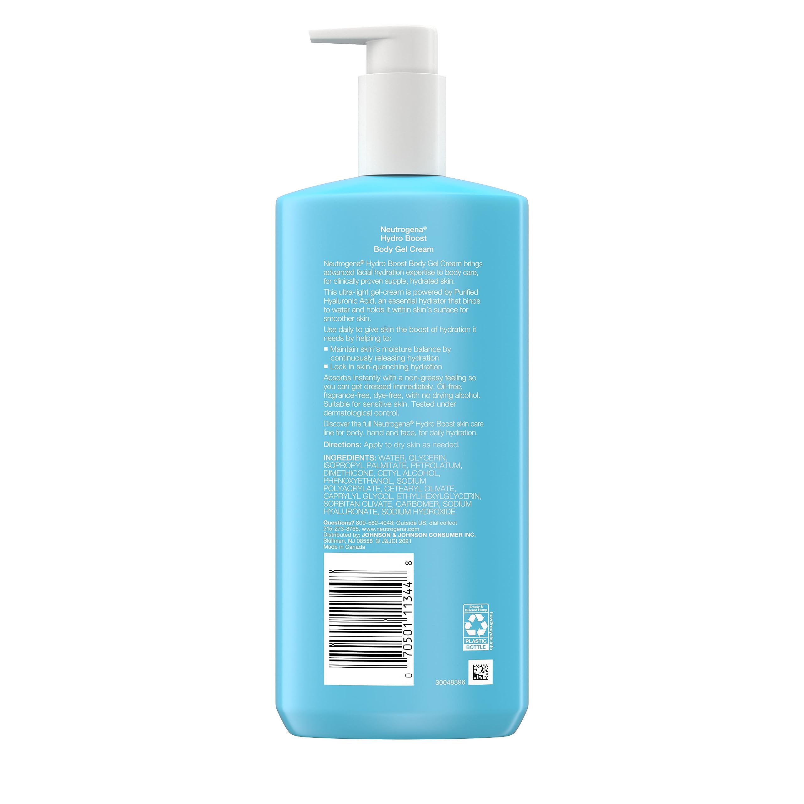 Twin-pack Neutrogena Hydro Boost 16 oz body gel cream ready for use