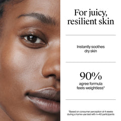 Neutrogena Hydro Boost Water Cream dewy finish after application on skin