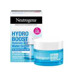 Neutrogena Hydro Boost Water Cream full-size jar with dewy finish for all skin types