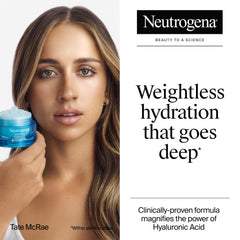 Neutrogena Hydro Boost Water Gel texture close-up showing smooth application.