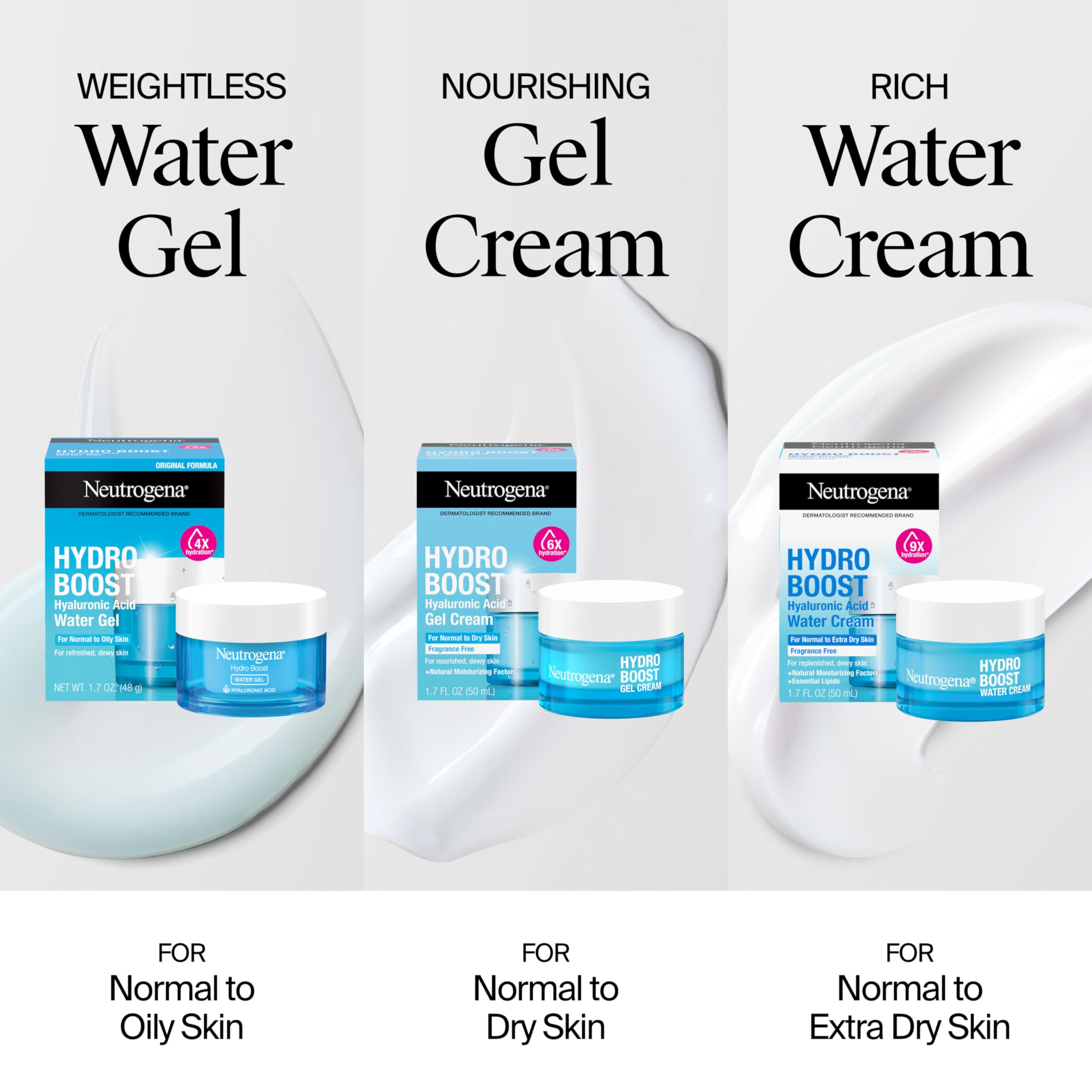 Neutrogena Hydro Boost results in a subtle glow on the skin.