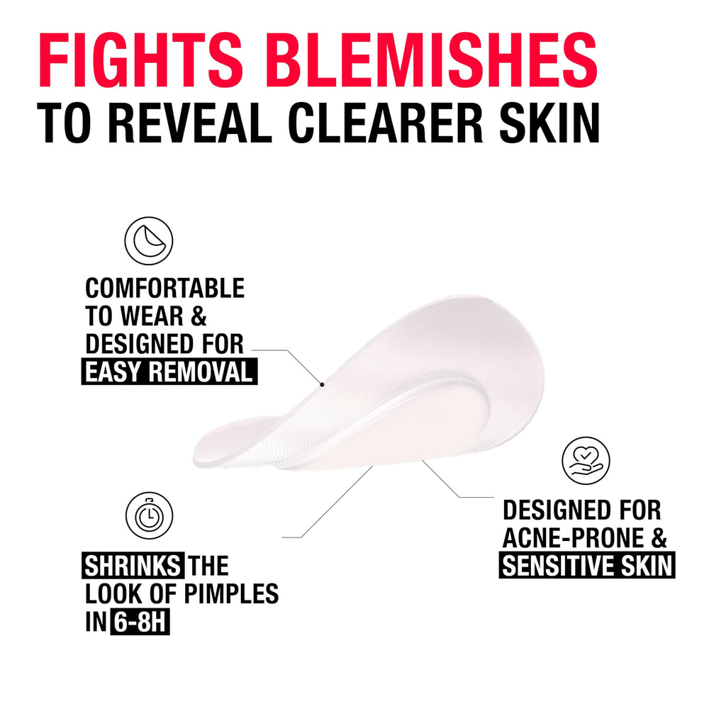 Neutrogena hydrocolloid patch absorbing fluid on a pimple overnight