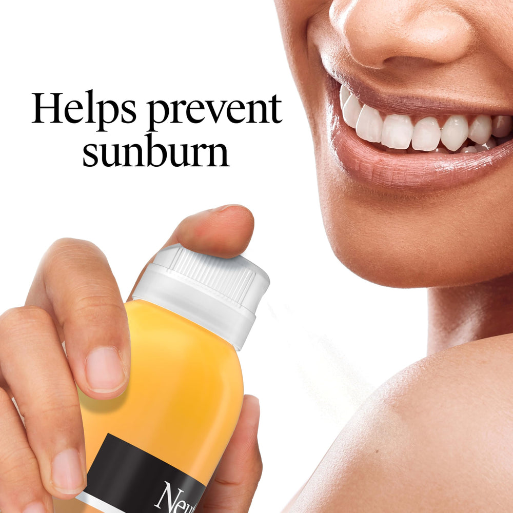 Neutrogena Invisible Daily Defense SPF60 label highlights broad spectrum protection.