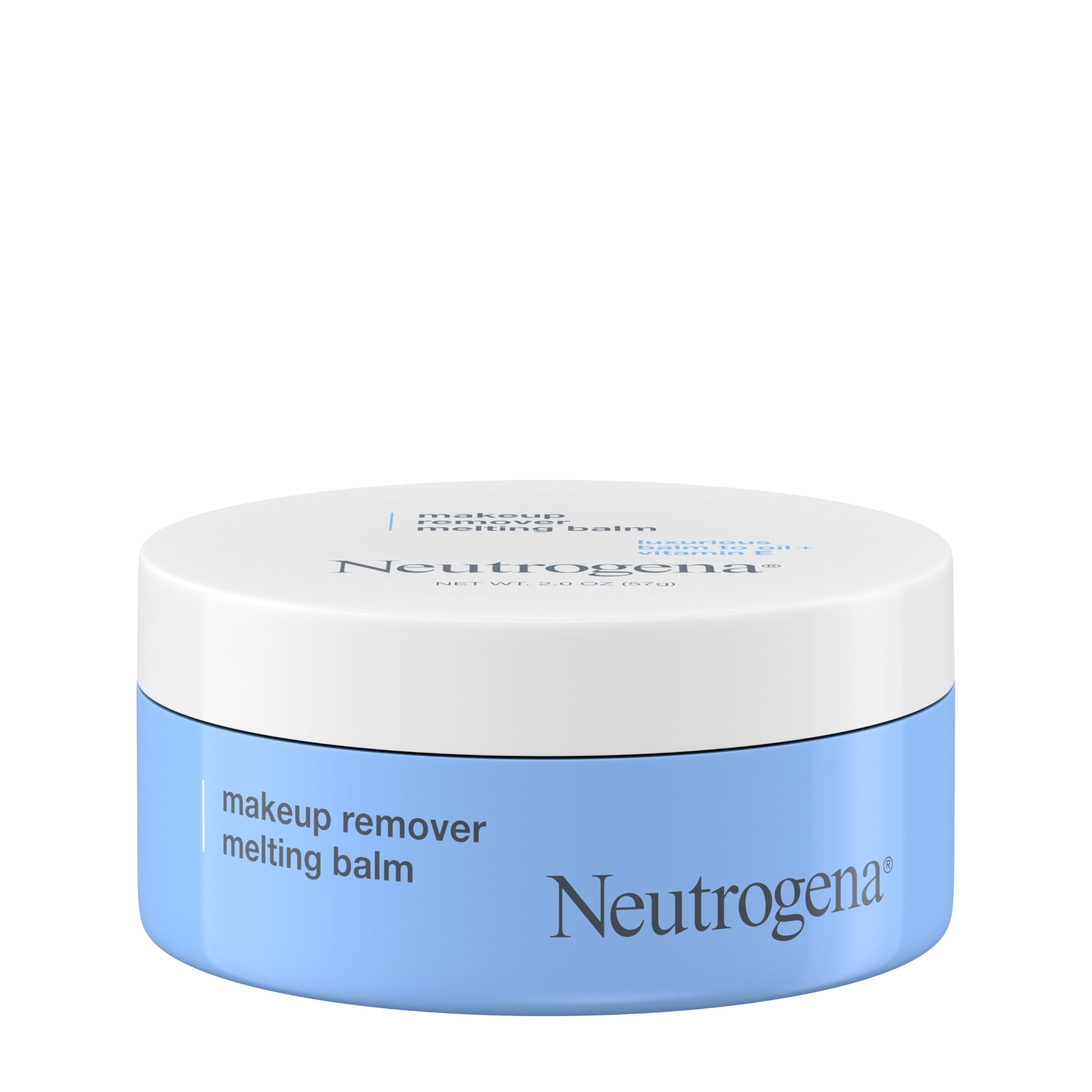 Neutrogena makeup remover balm-to-oil melts stubborn makeup gently on eyelids or lips