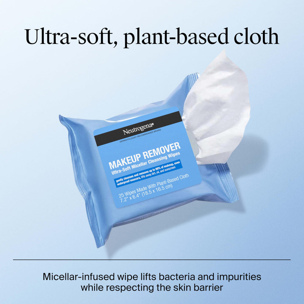 Neutrogena makeup remover wipes plant-based cloth eco-friendly choice