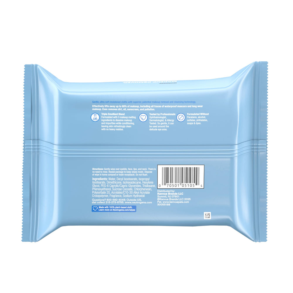 Neutrogena makeup remover wipes travel pack for on-the-go cleansing