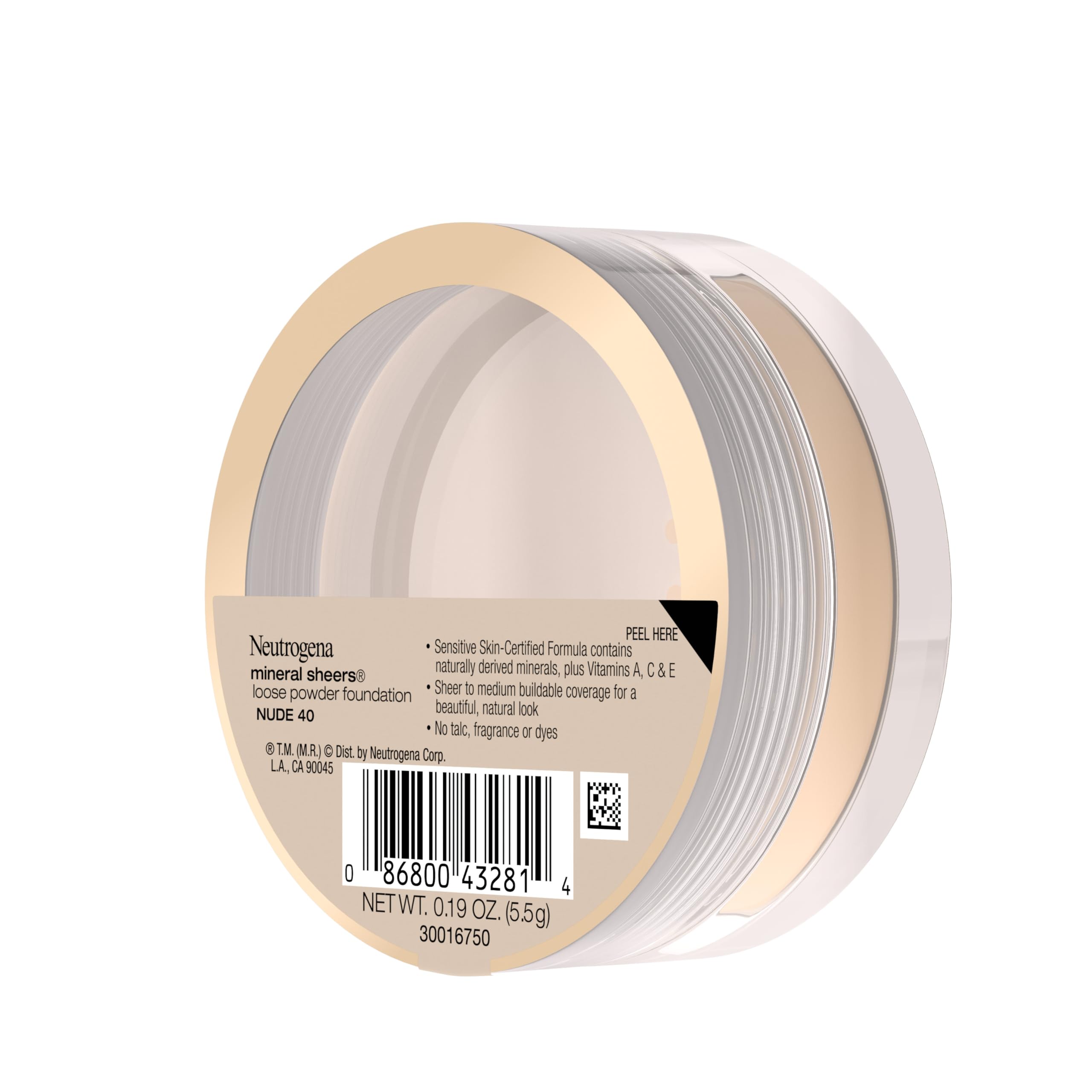 Neutrogena Mineral Sheers brush-application demonstrates easy light layering.