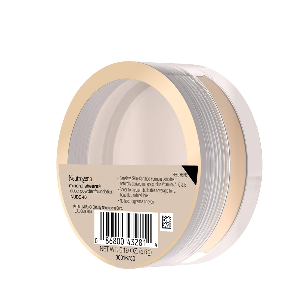 Neutrogena Mineral Sheers brush-application demonstrates easy light layering.