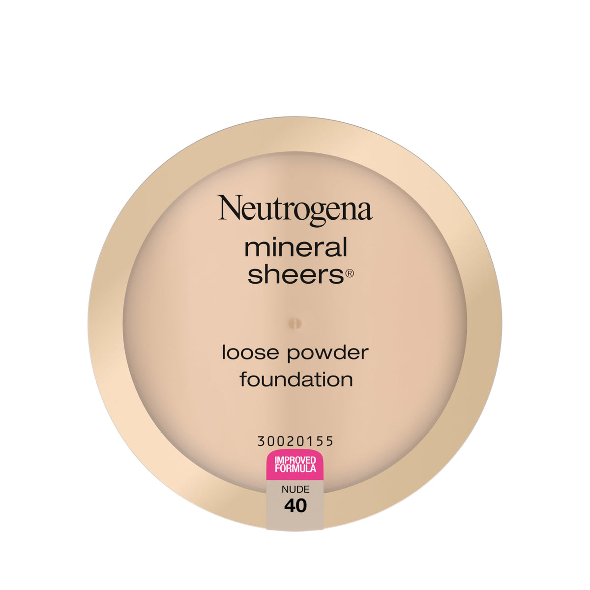 Neutrogena Mineral Sheers Nude-40 compact showing light, buildable coverage.