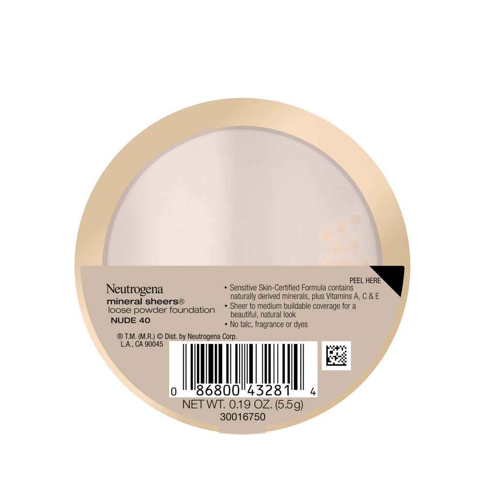Neutrogena Mineral Sheers open compact reveals travel-friendly design.