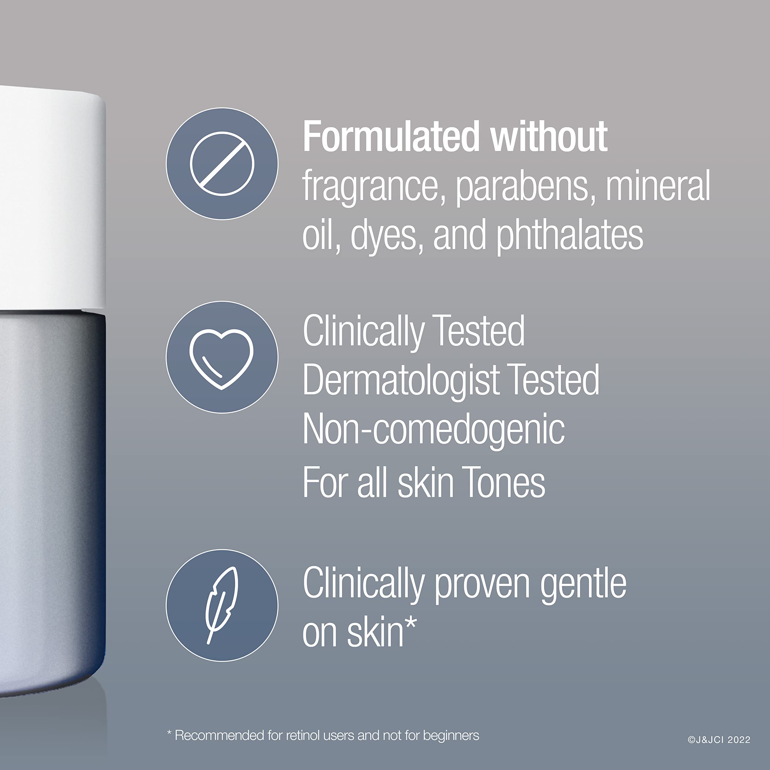 Night cream applied to face and neck, skin looks hydrated and smooth.