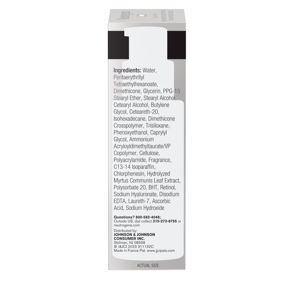 Neutrogena Night skincare routine layout presents steps clearly.