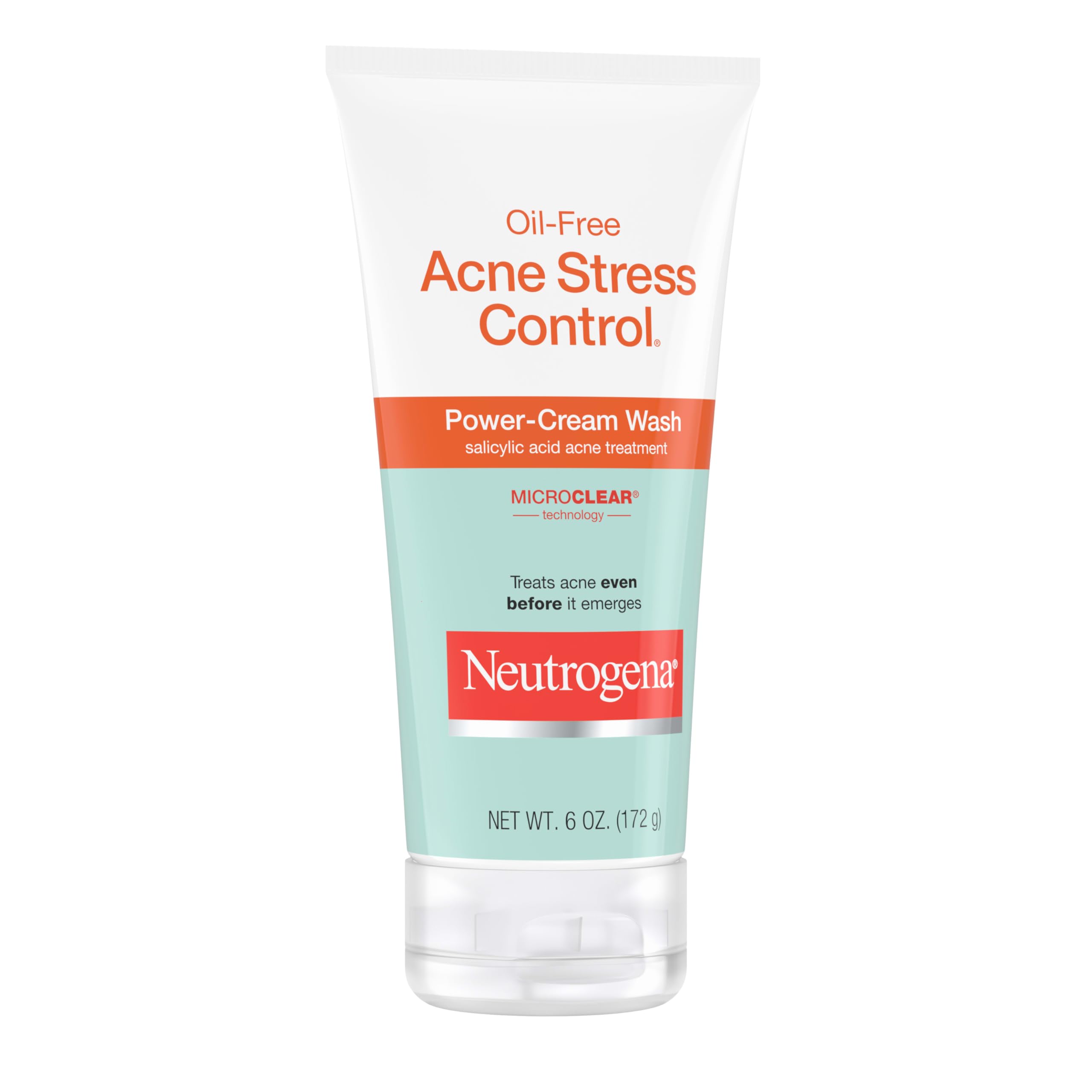 Neutrogena oil-free formula bottle and simple packaging visible for everyday care.