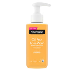 Neutrogena Oil-Free Acne Wash bottle front view for daily cleansing.