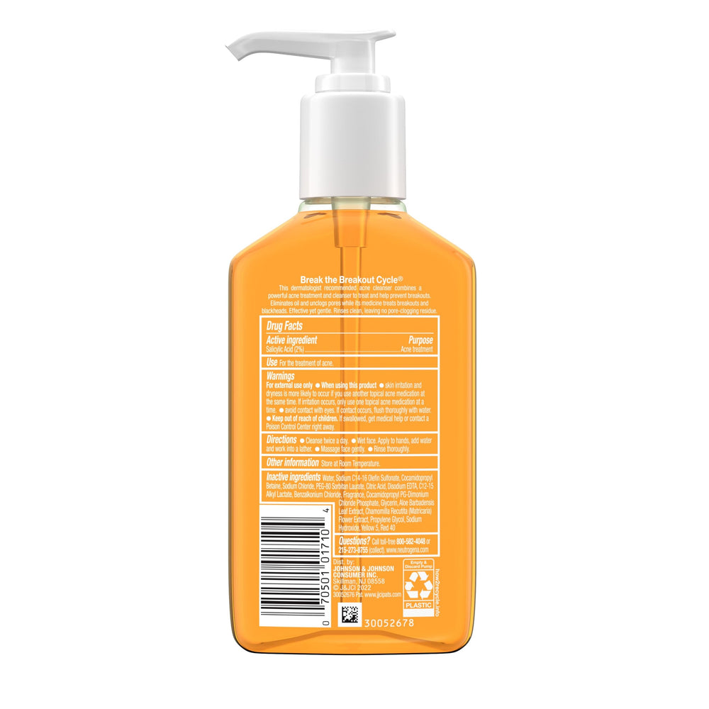 Neutrogena Oil-Free Acne Wash daily routine setup for morning skincare.