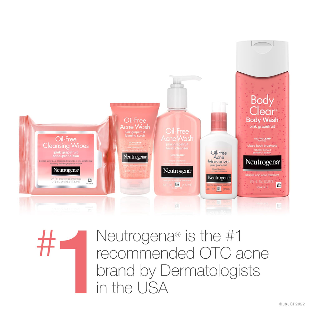 Neutrogena Oil-Free Wash microbeads deliver light exfoliation and oil control