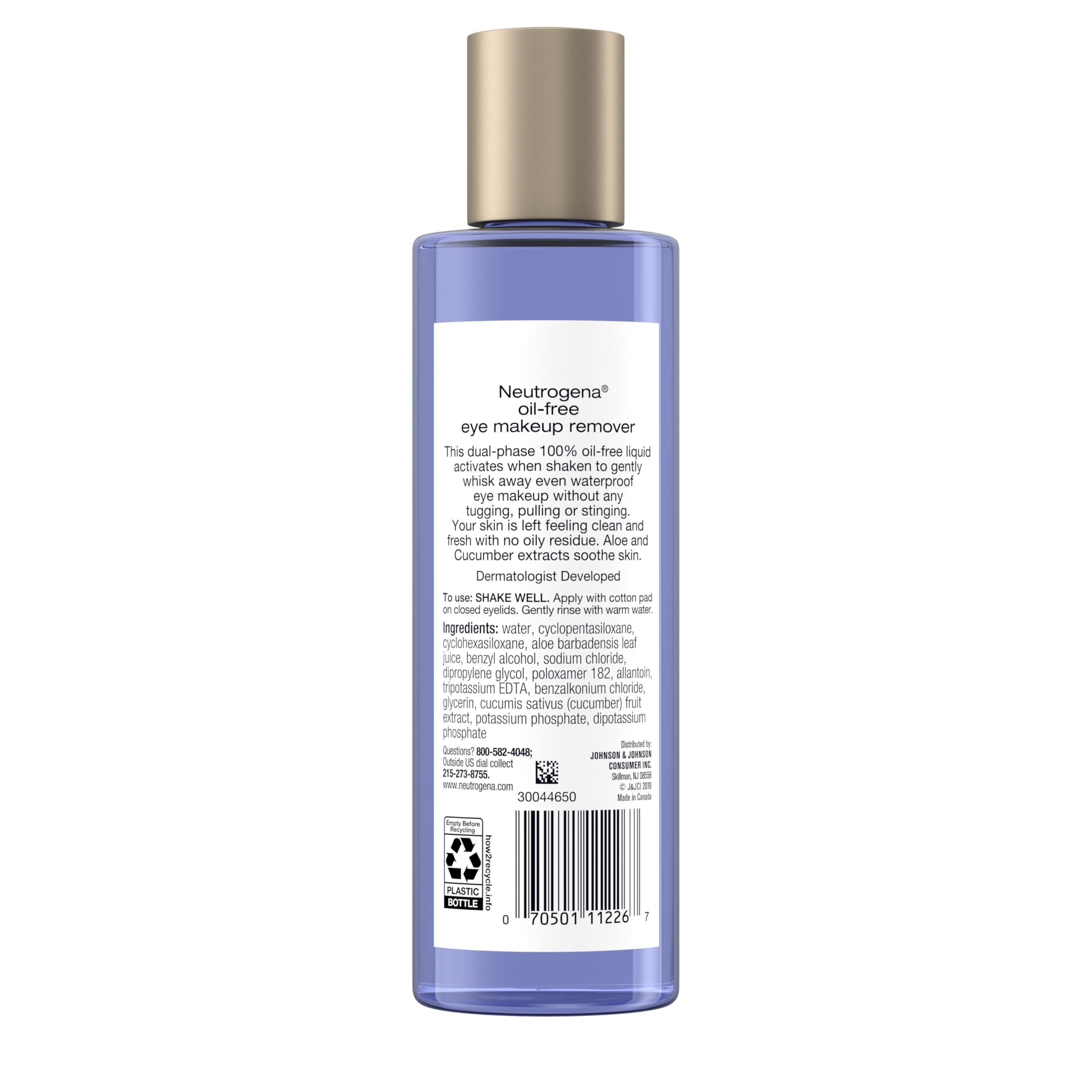 Removes waterproof mascara without harsh rubbing for comfortable eyes.